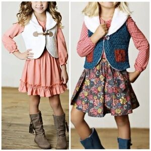 Matilda Jane Girls Amanda Reversible Vest Girls Size 14